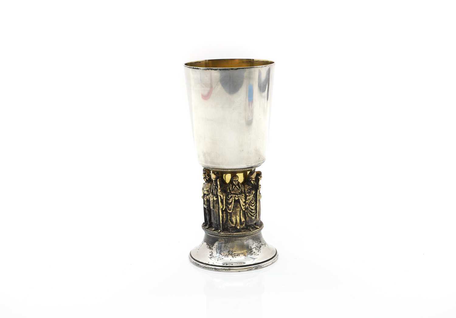 A silver Winchester Cathedral commemorative goblet, - Image 2 of 3