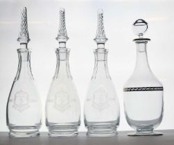 A Murano glass decanter