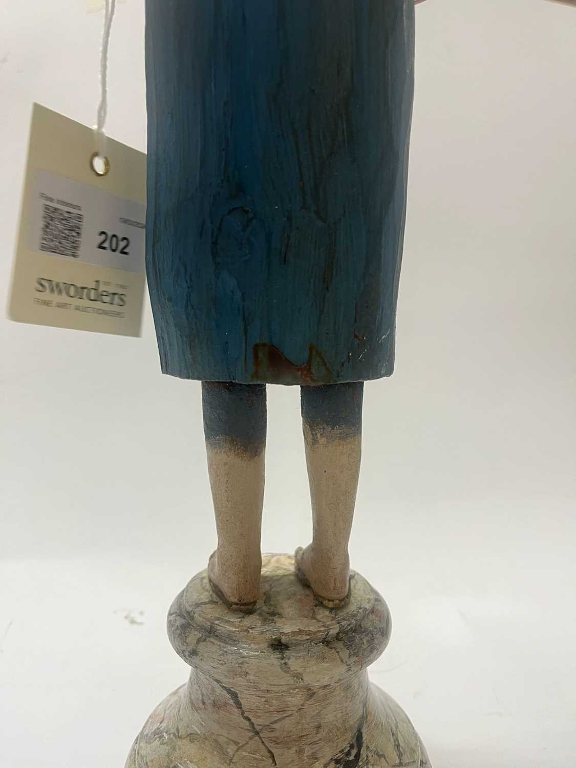 A painted wooden doll, - Image 17 of 27