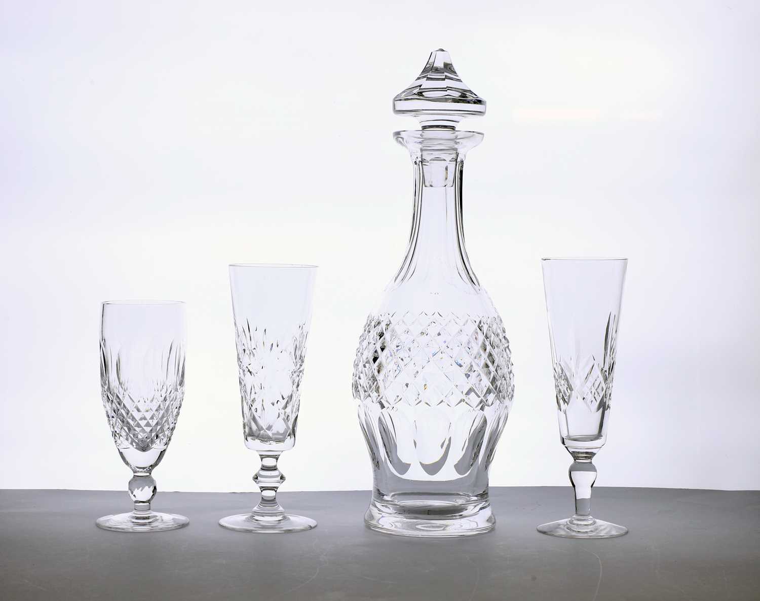 A group of twelve Waterford Crystal 'Colleen' pattern wine glasses