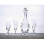 A group of twelve Waterford Crystal 'Colleen' pattern wine glasses