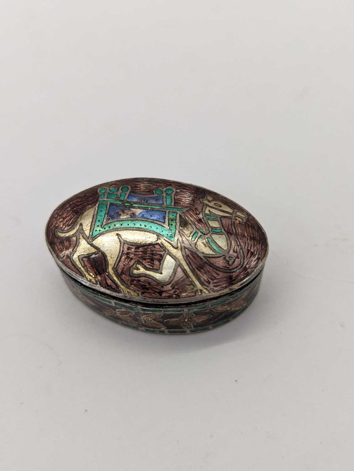 A group of silver and enamel boxes - Image 11 of 13