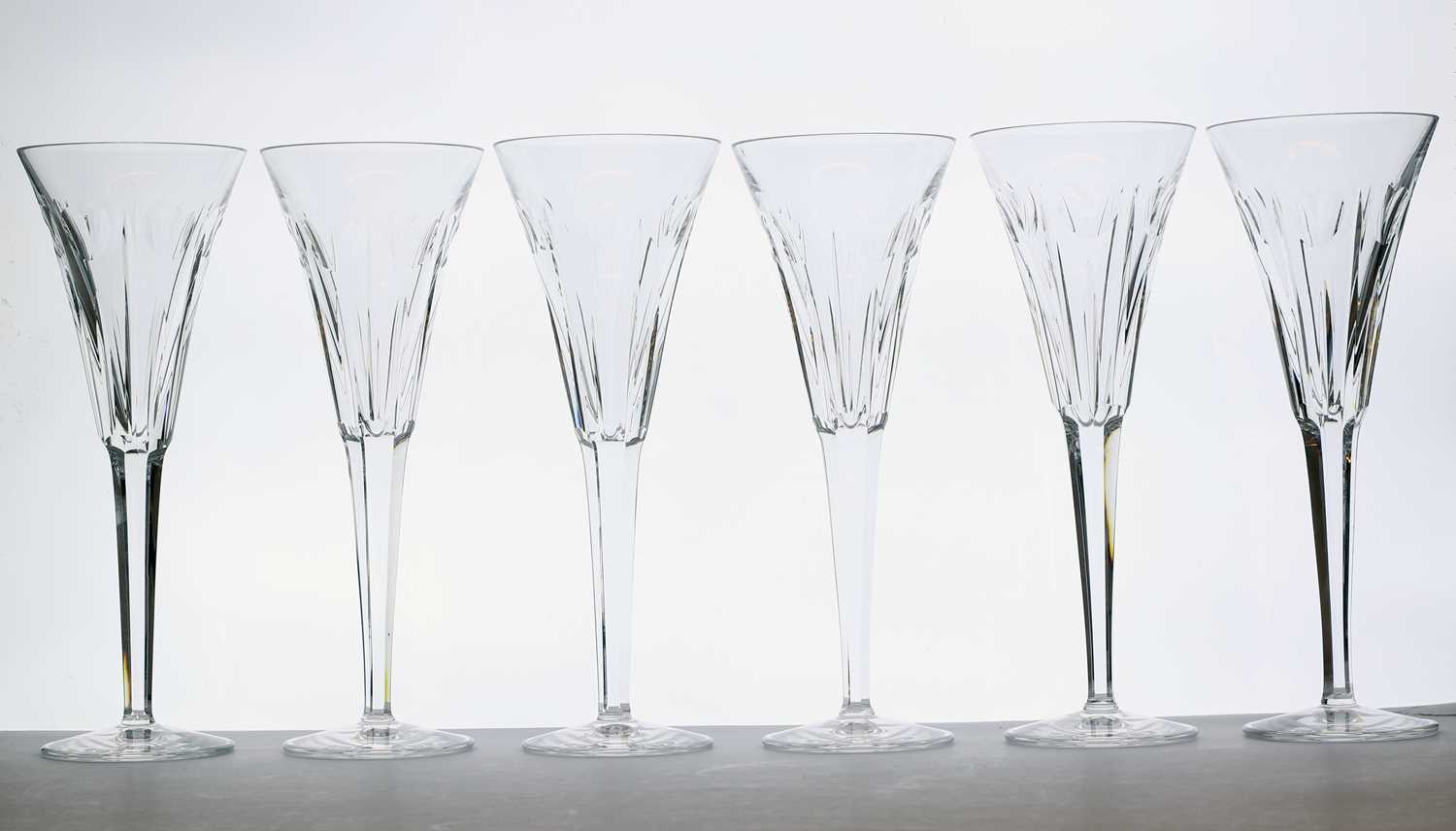 A set of twelve Waterford 'Millennium' collection champagne flutes