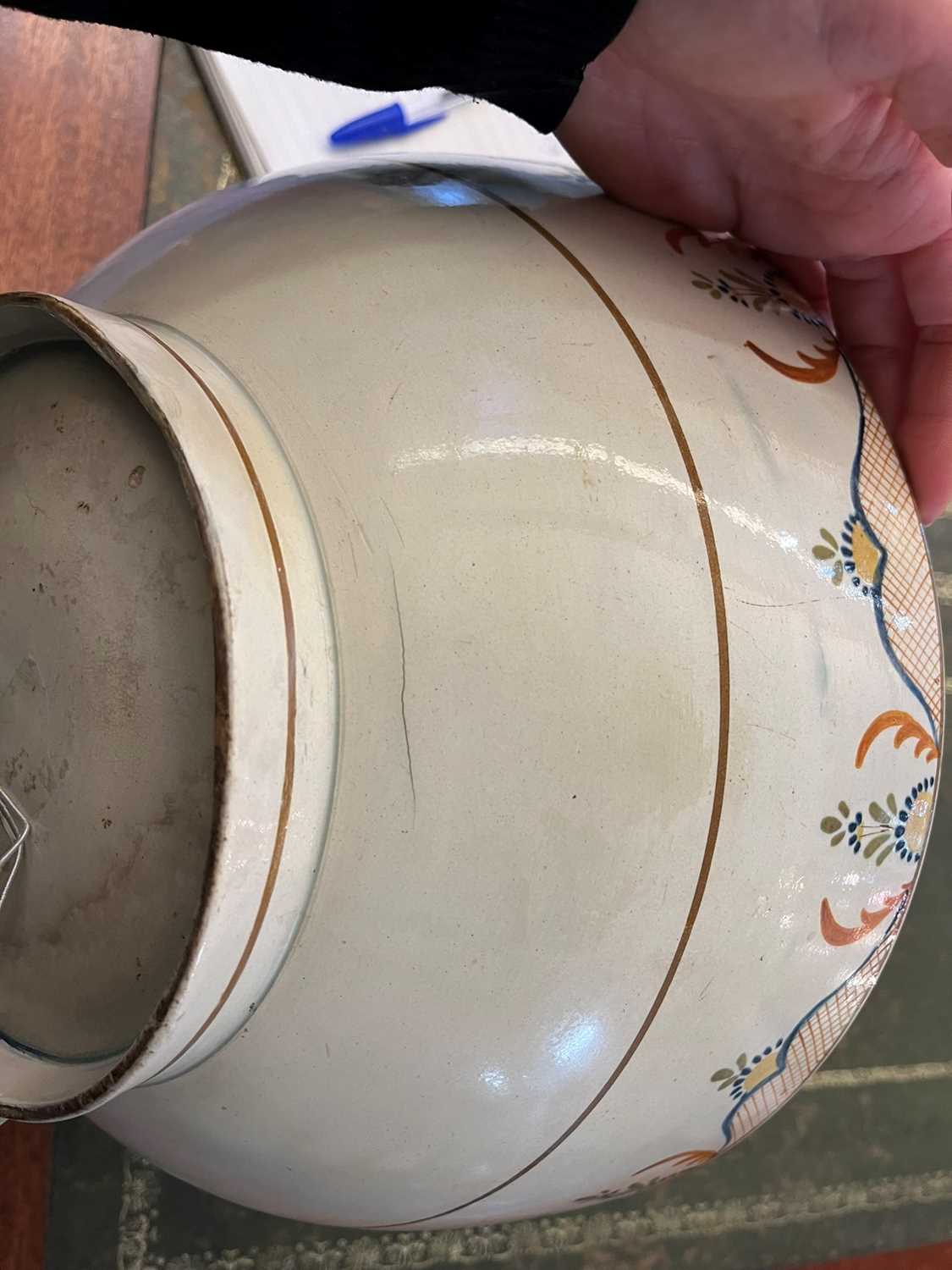 Two delftware tin-glazed earthenware punchbowls, - Image 11 of 22