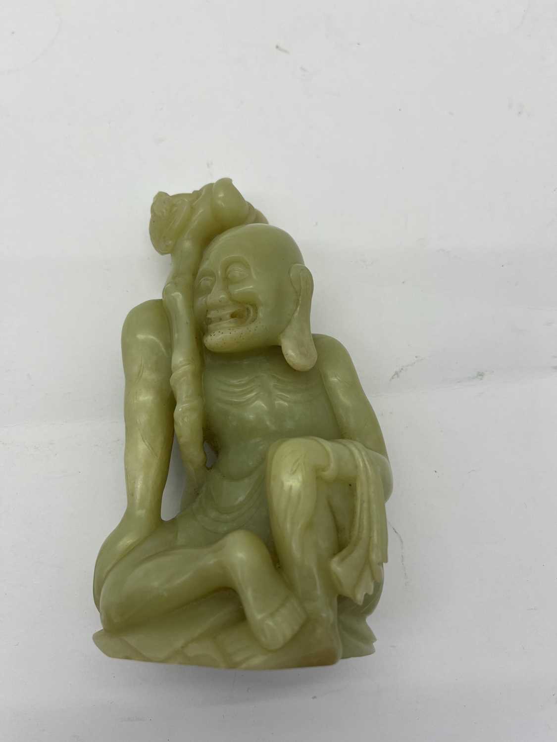 Two Chinese jade figures, - Image 13 of 17