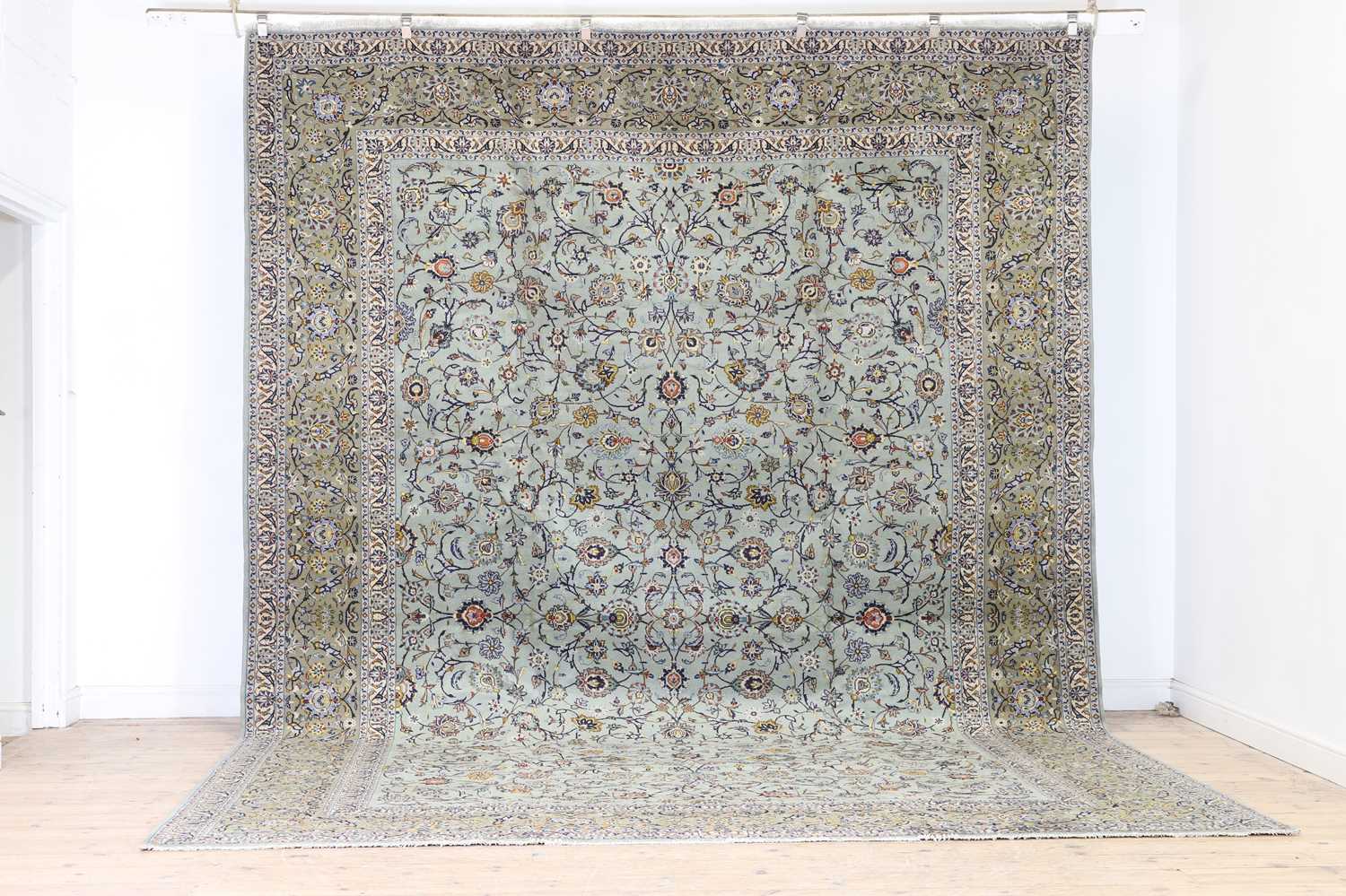 A signed Central Persian Kashan carpet, - Image 4 of 4