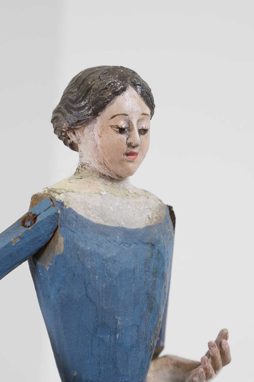 A painted wooden doll, - Image 8 of 27