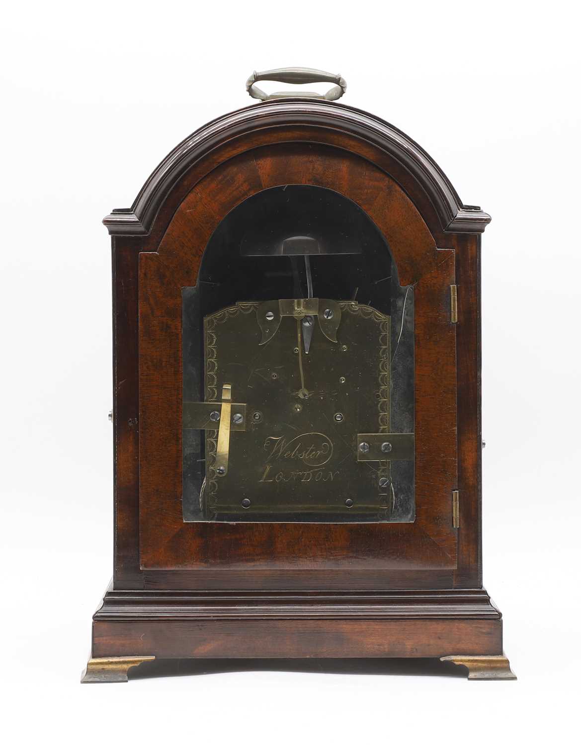 A mahogany bracket clock, - Bild 3 aus 4