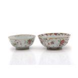 Two Chinese famille rose punch bowls,