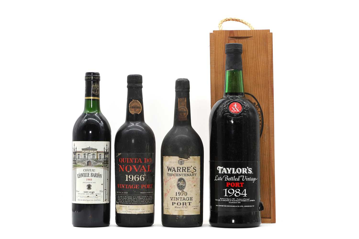 A collection of port and wine