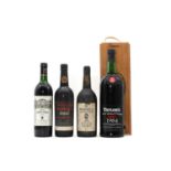 A collection of port and wine
