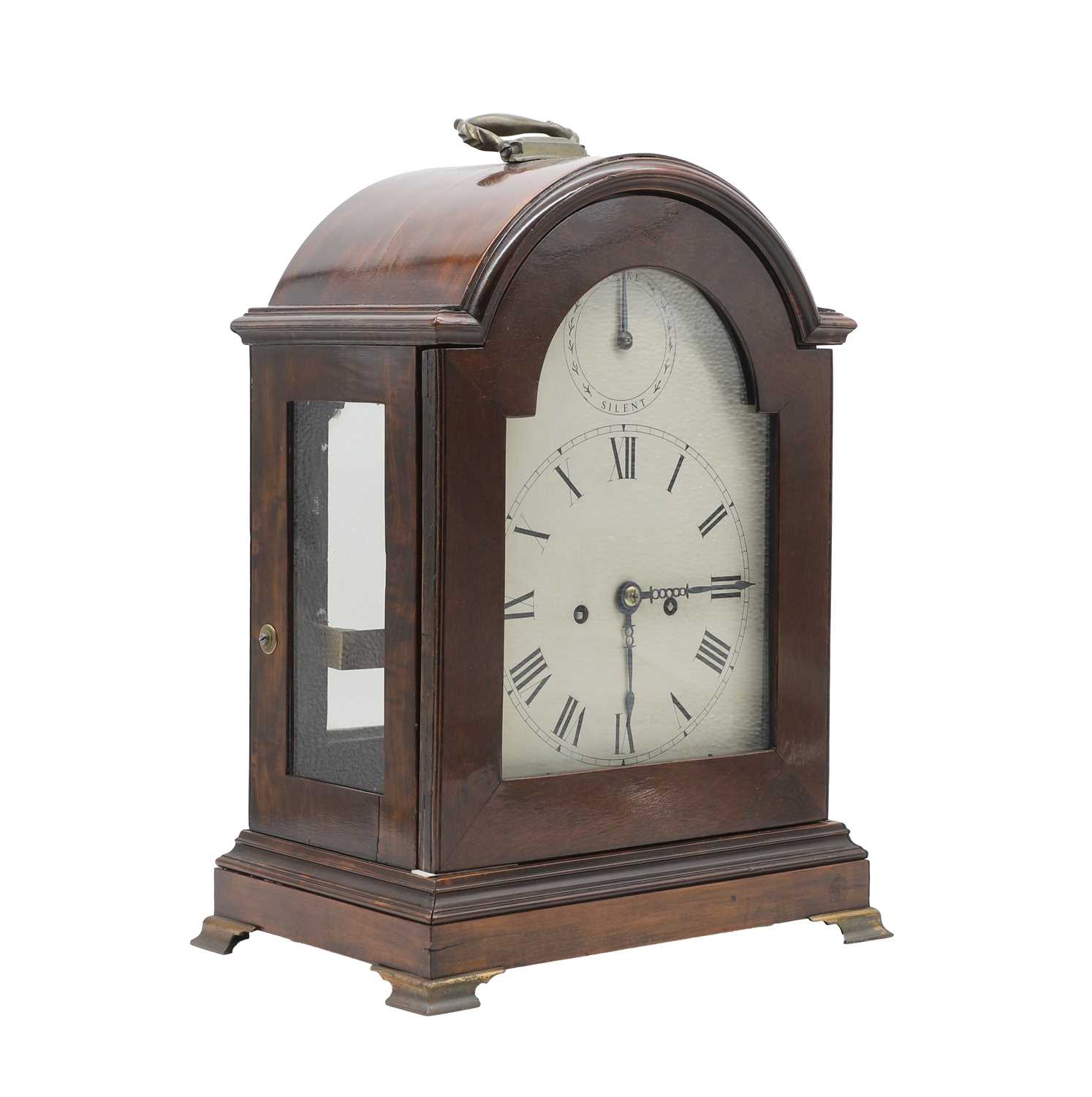 A mahogany bracket clock, - Bild 2 aus 4