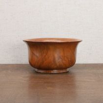 A Chinese nanmu wood bowl,