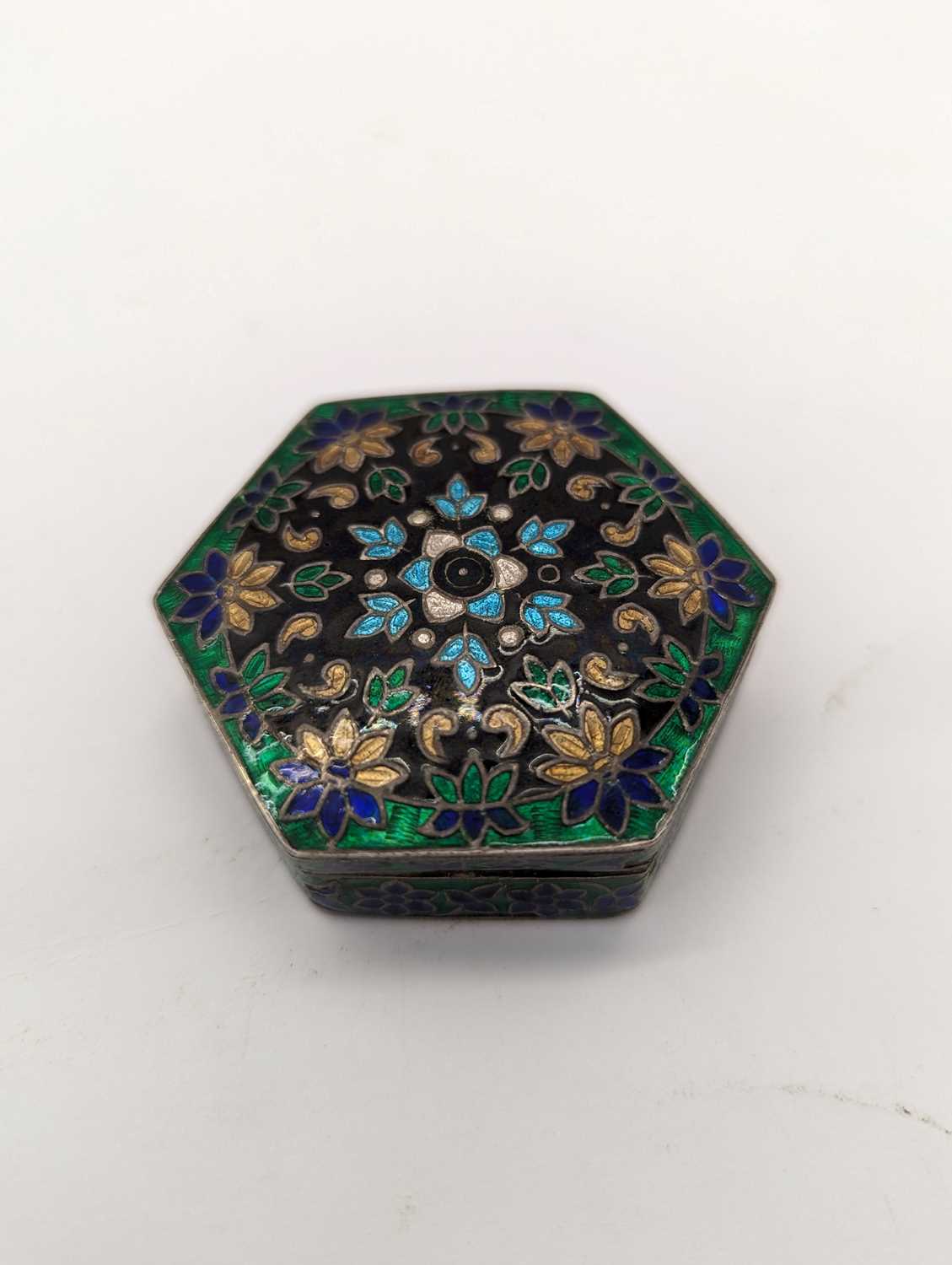 A group of silver and enamel boxes - Image 3 of 13