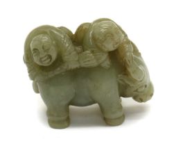 A Chinese jade carving,