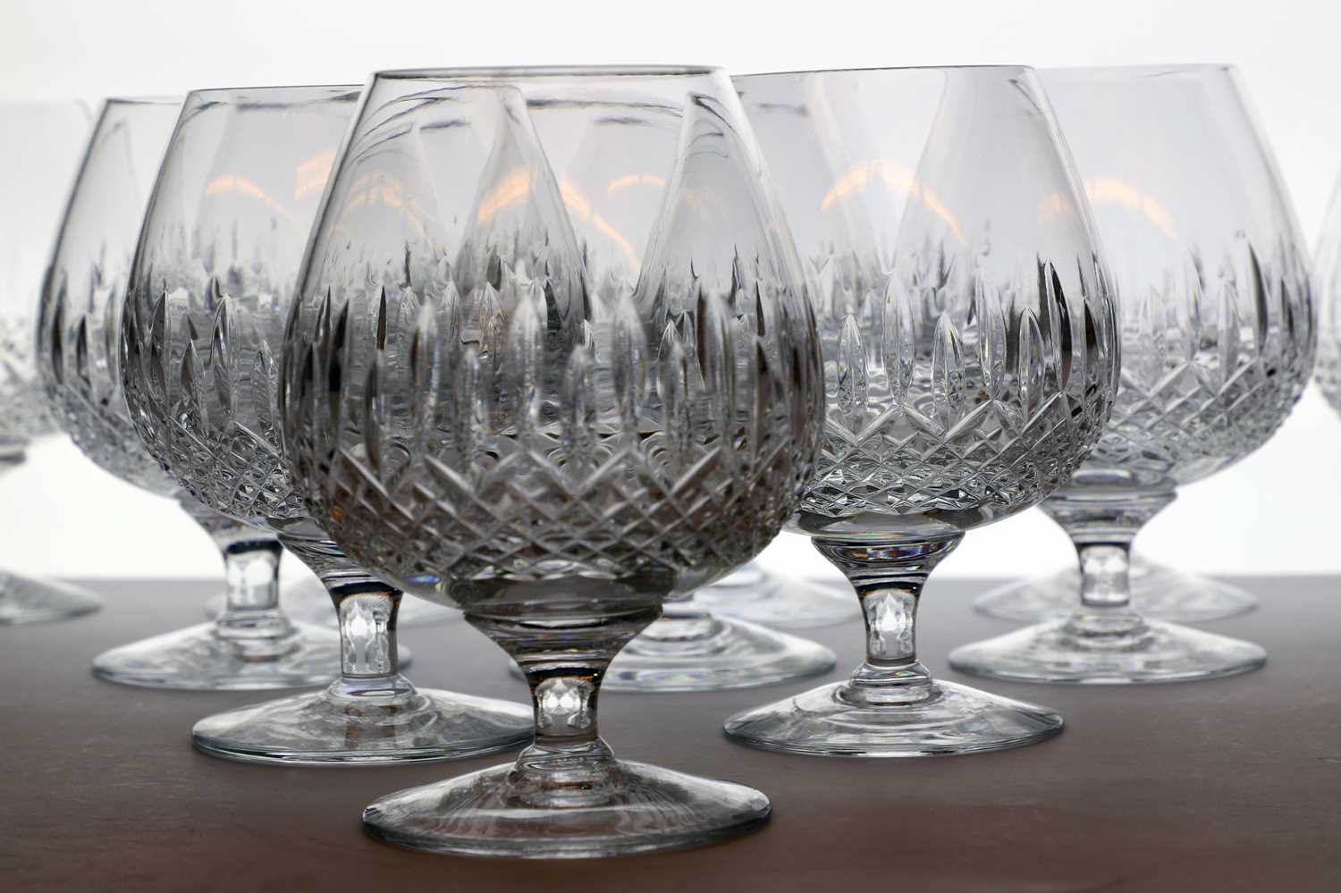 A set of five Waterford Crystal 'Colleen' pattern brandy glasses - Image 5 of 6