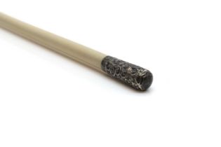 A silver mounted conductor's baton,