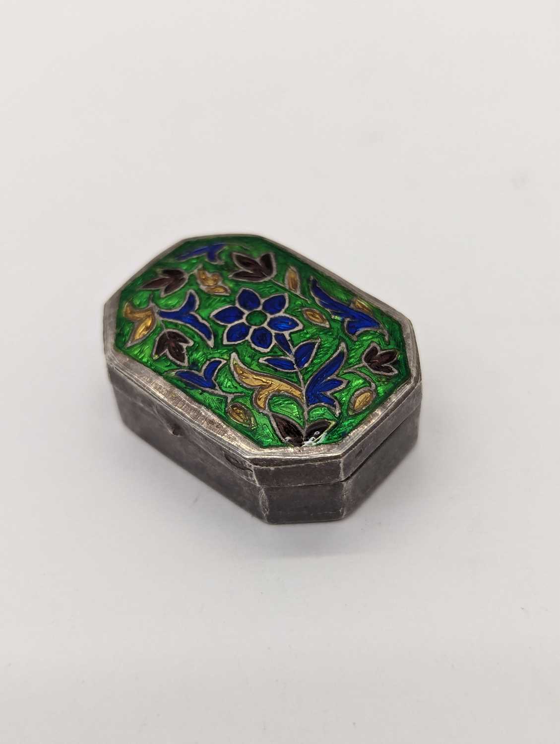 A group of silver and enamel boxes - Image 7 of 13