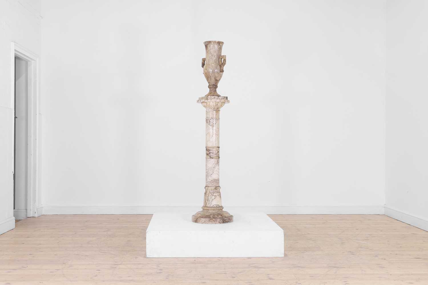 A marble vase and plinth, - Image 15 of 28