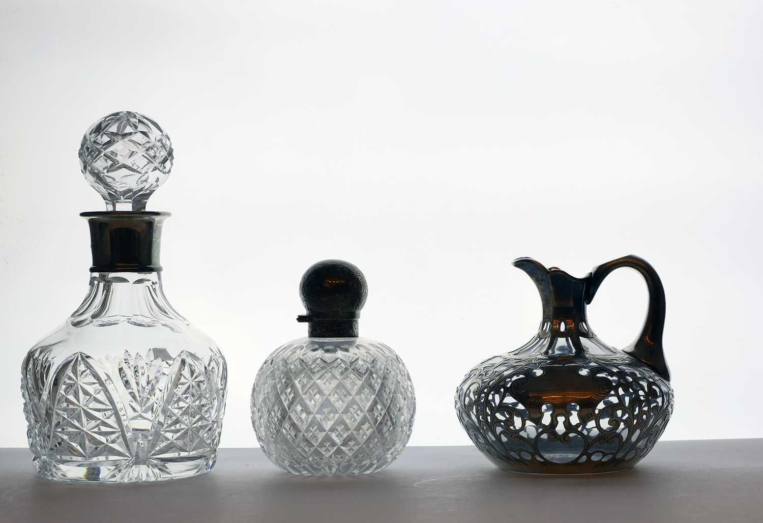 A collection of silver mounted decanters - Image 4 of 8
