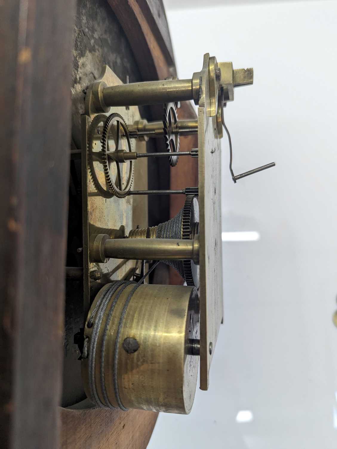 A mahogany fusee wall clock - Image 12 of 22