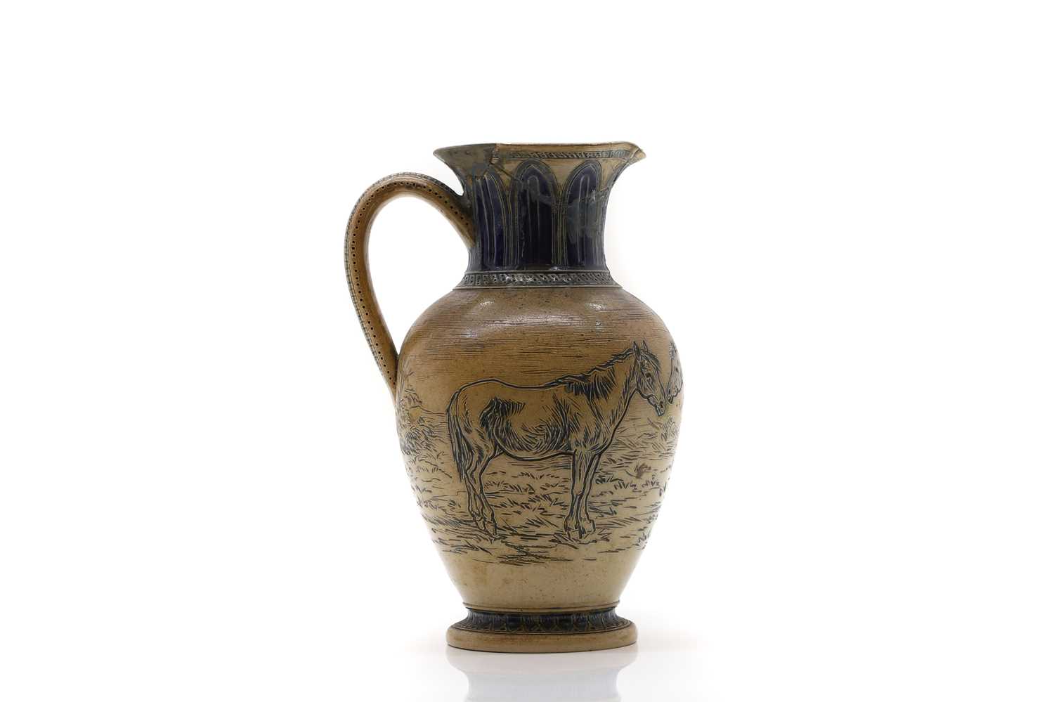 A Doulton Lambeth stoneware jug,