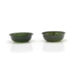 A pair of Chinese hardstone bowls,