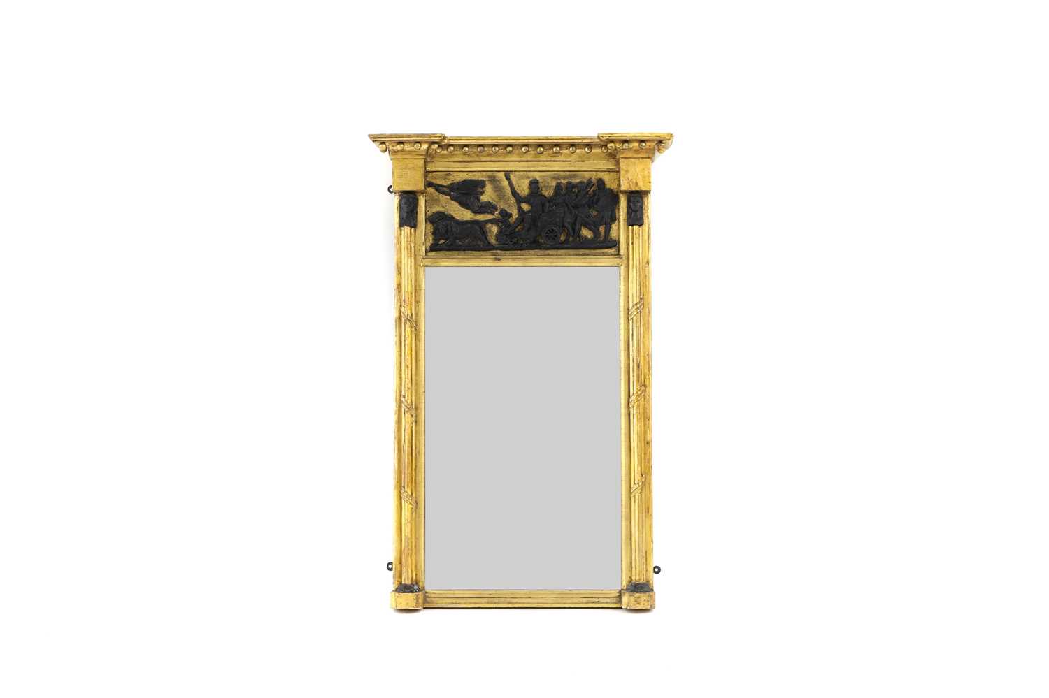 A Regency style gilt pier mirror,