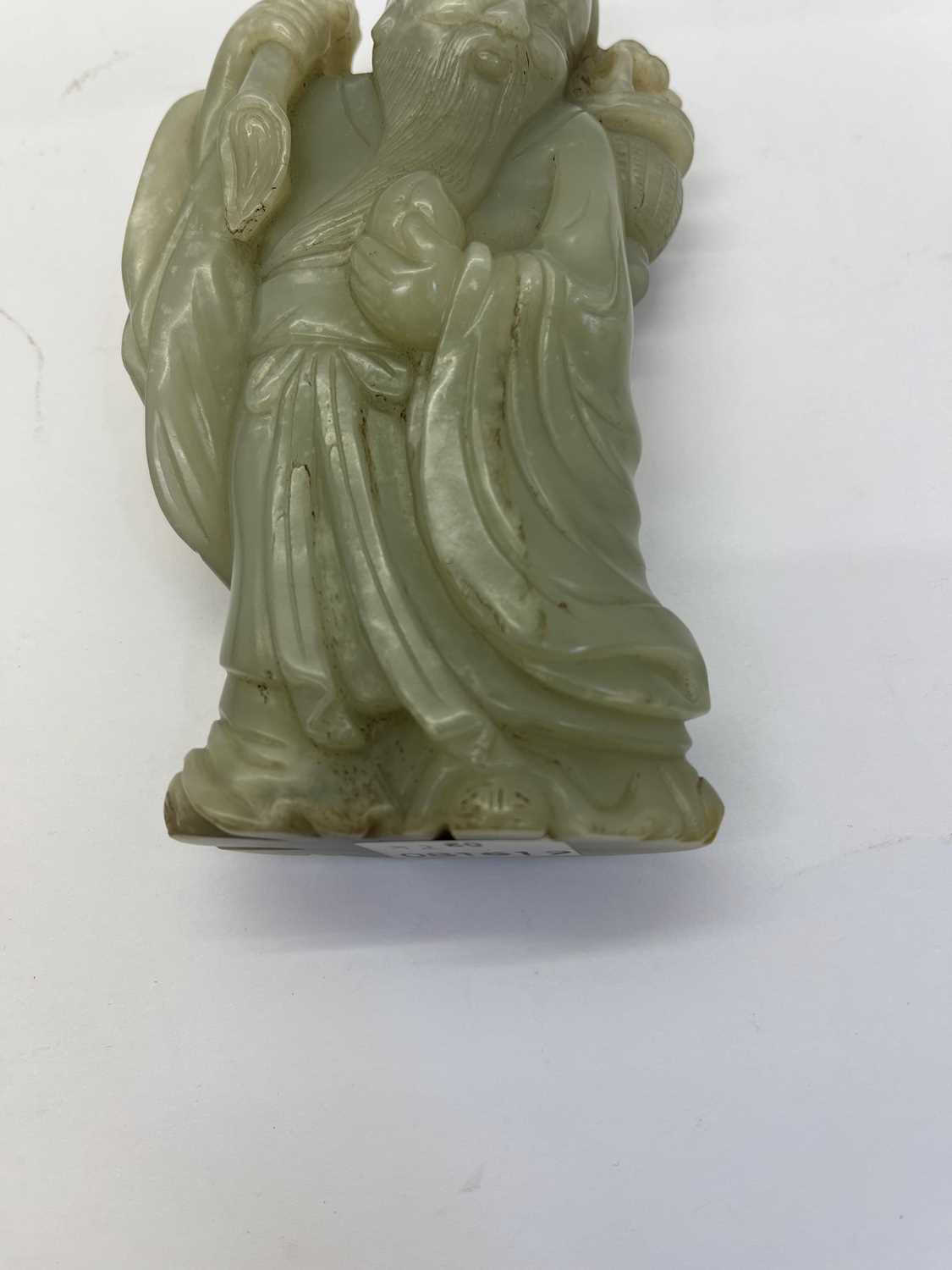 Two Chinese jade figures, - Image 7 of 17