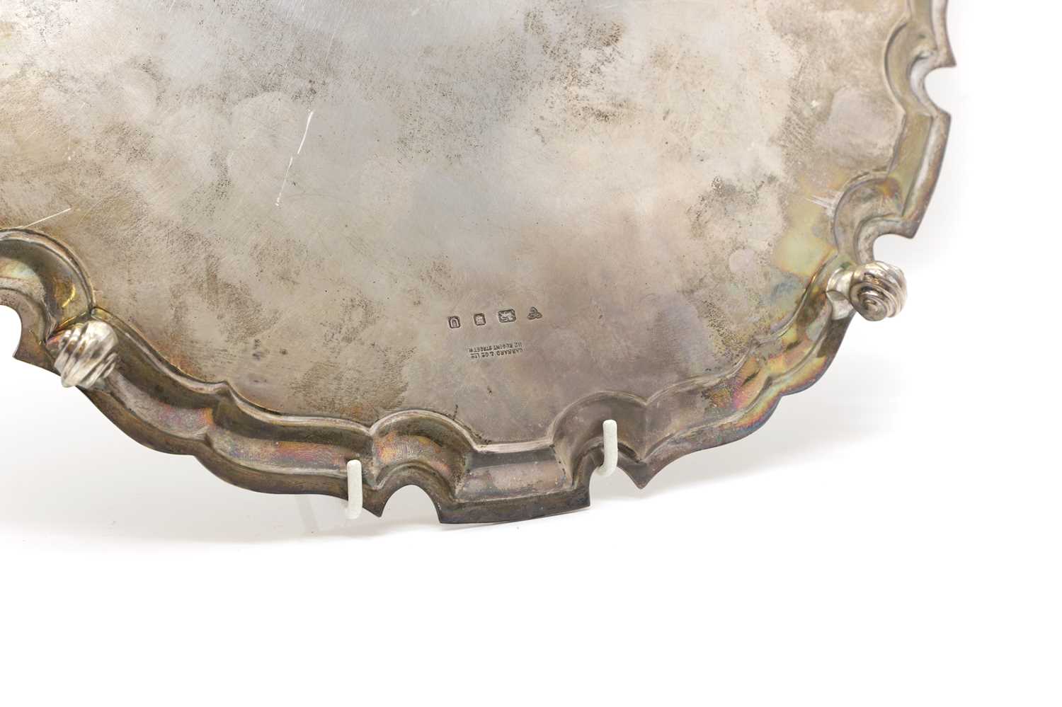 A silver salver - Bild 3 aus 3