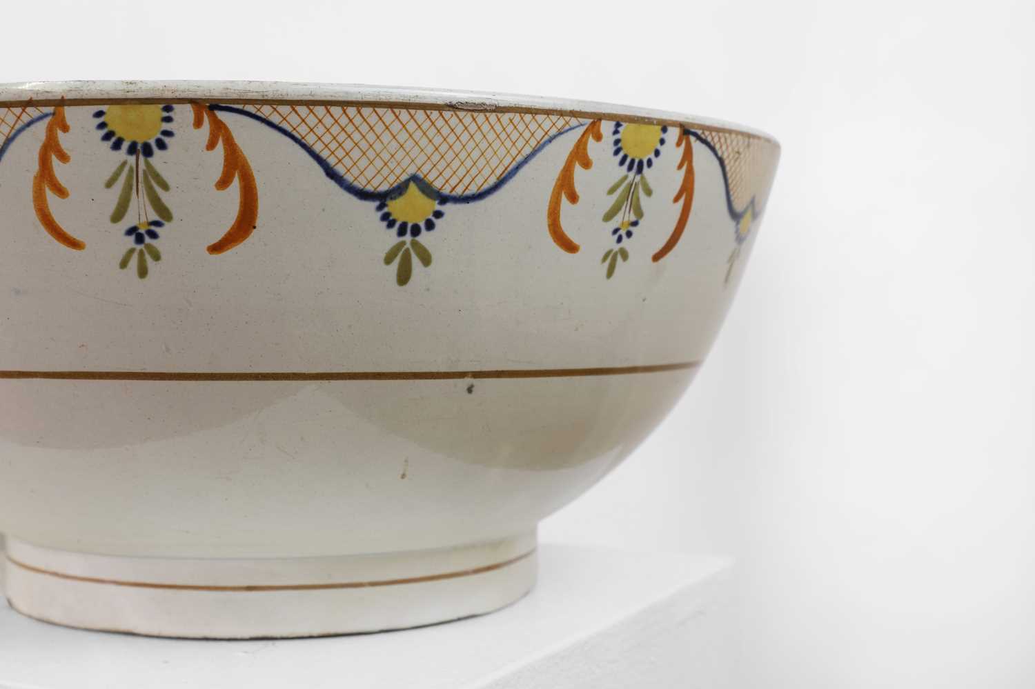 Two delftware tin-glazed earthenware punchbowls, - Image 3 of 22