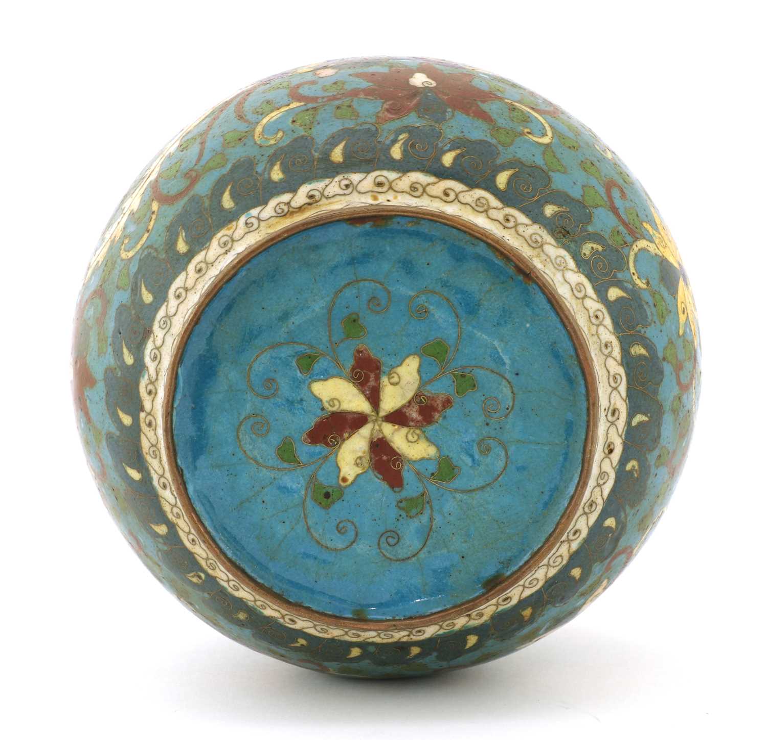 A Chinese cloisonné jar, - Image 2 of 4