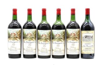 A selection of red Bordeaux wines