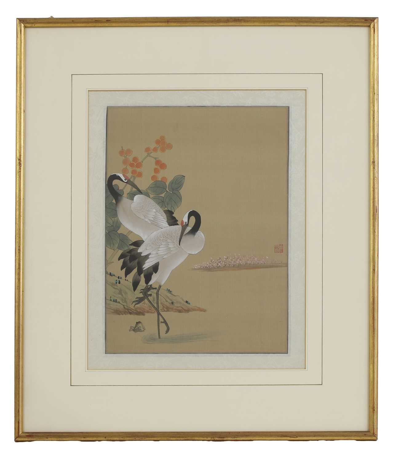A group of six Chinese watercolour paintings, - Image 2 of 7