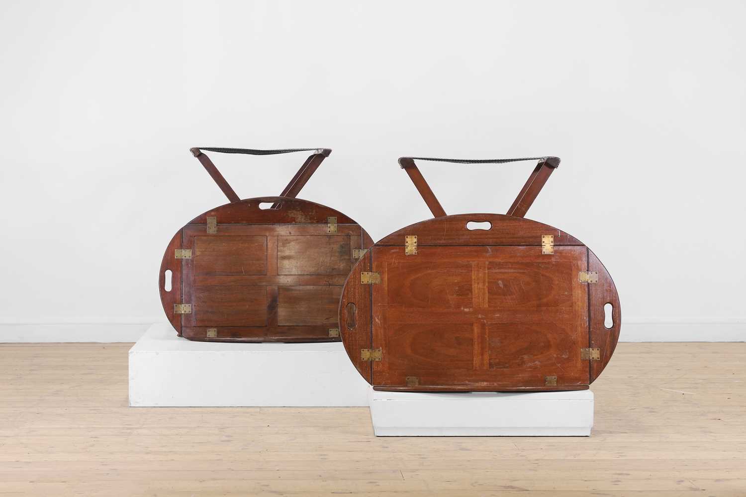 Two mahogany butlers' trays, - Image 5 of 6