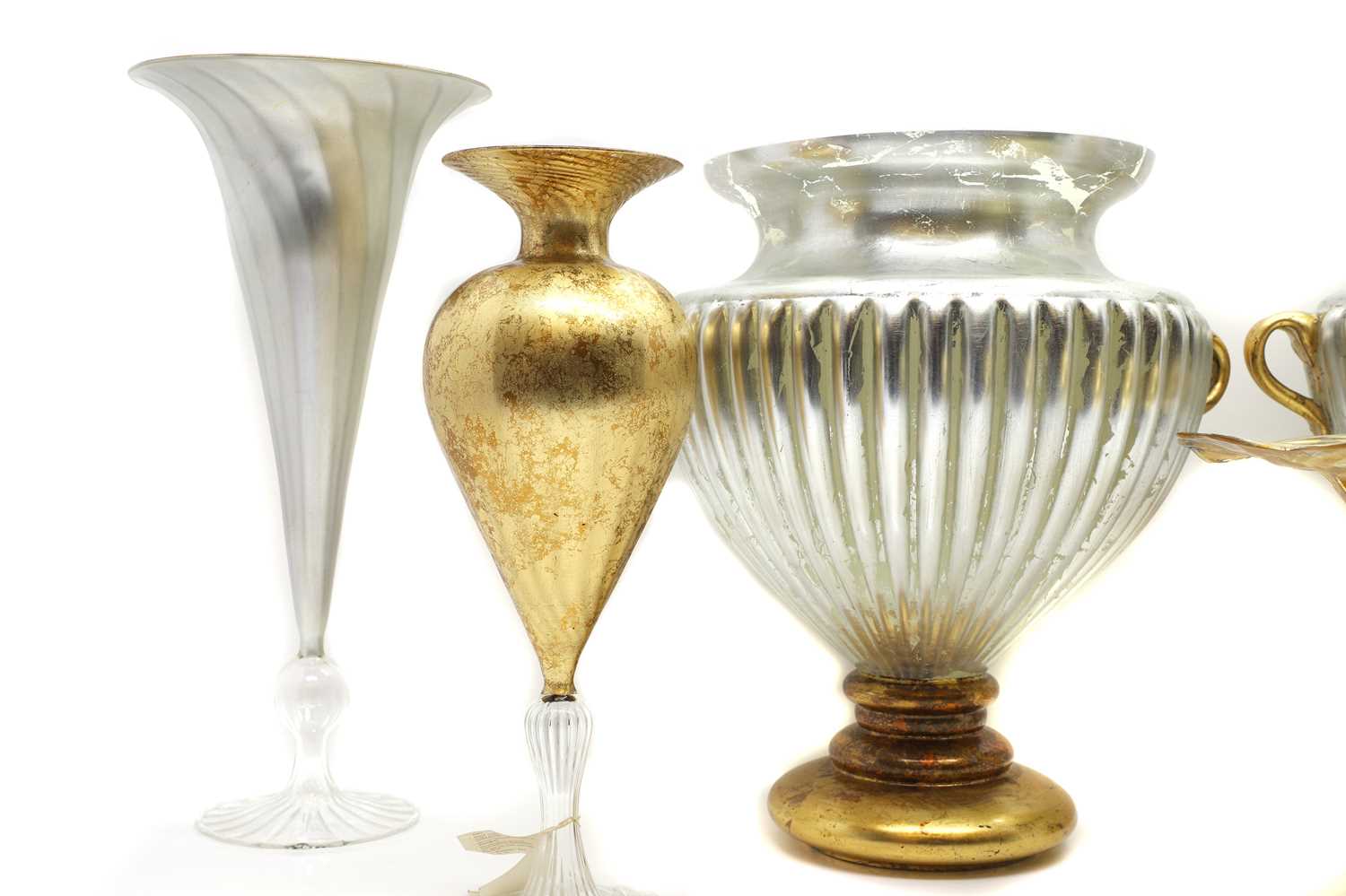 A group of seven glass vases, - Image 2 of 6