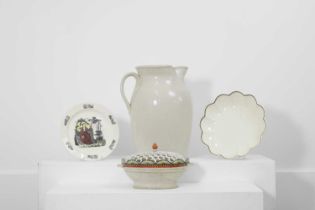 A large Doulton cream-glazed stoneware jug,