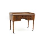 A 19th century mahogany writing table,