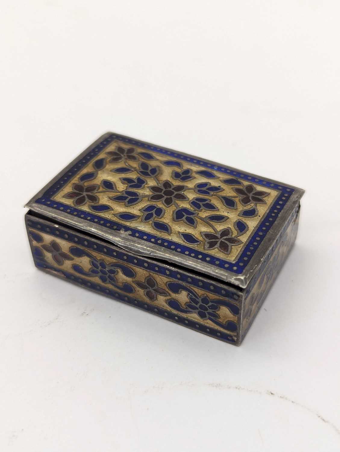 A group of silver and enamel boxes - Image 5 of 13