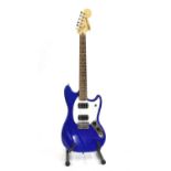 A Squire Fender Mustang electric guitar,