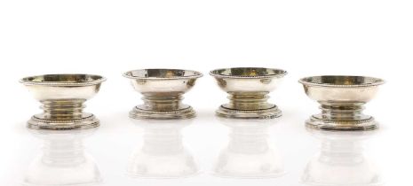 A group of four George III silver salts