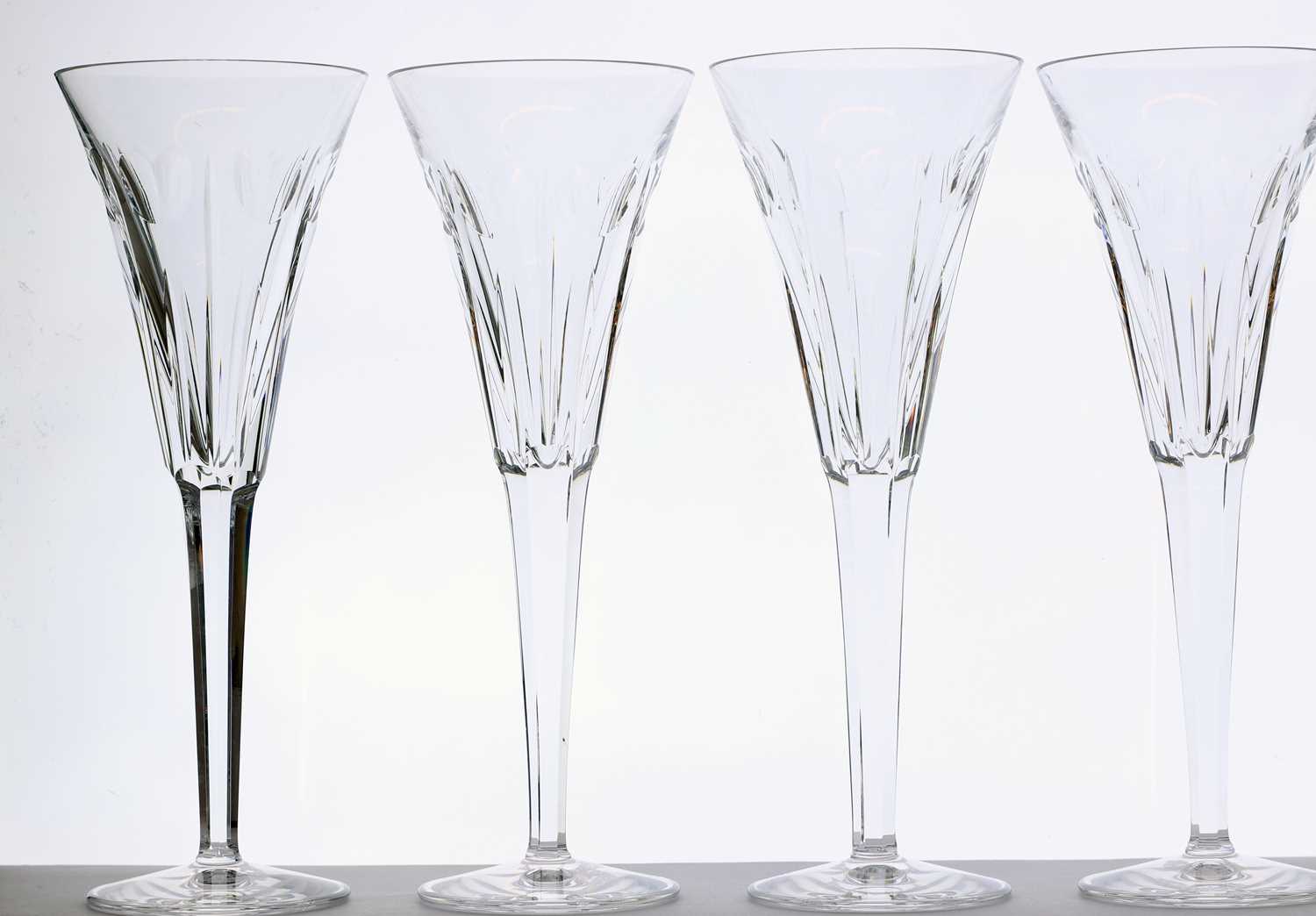 A set of twelve Waterford 'Millennium' collection champagne flutes - Image 4 of 8