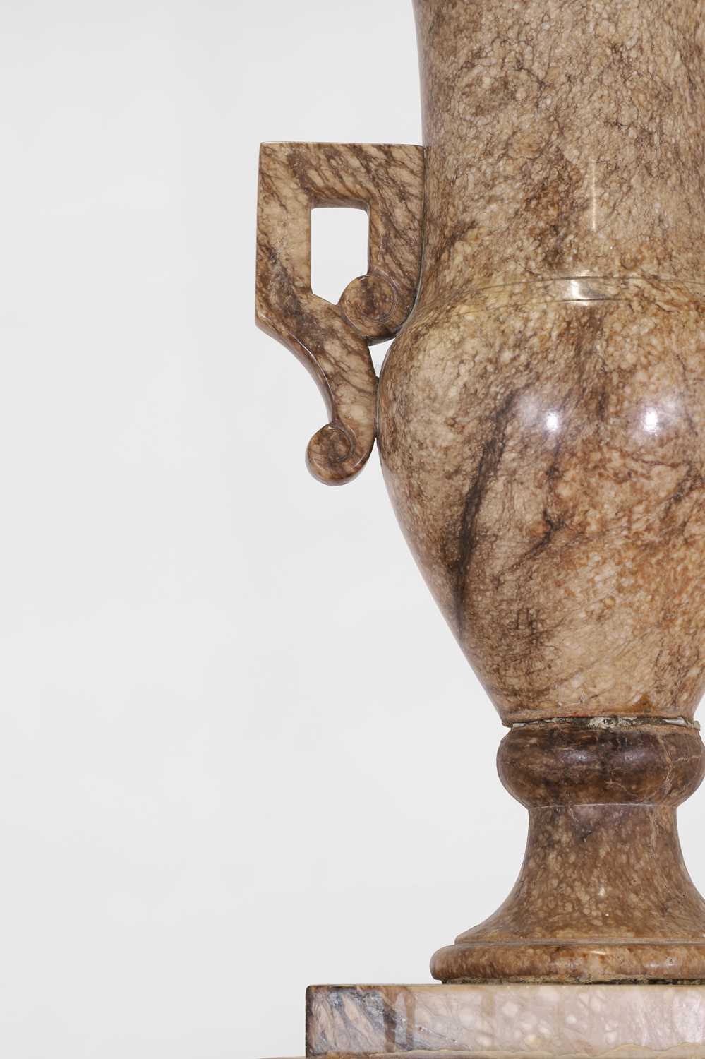 A marble vase and plinth, - Image 2 of 28