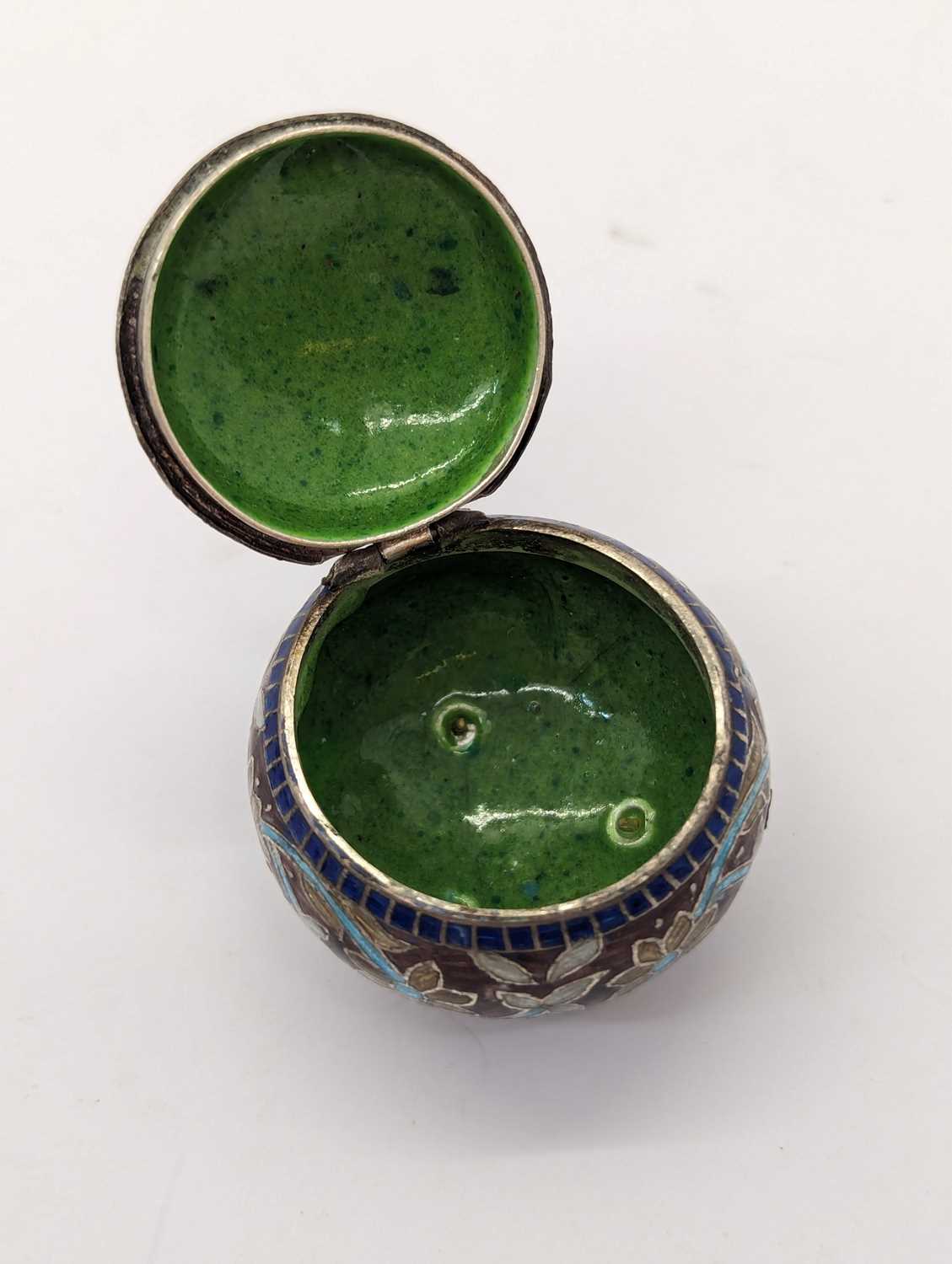 A group of silver and enamel boxes - Image 10 of 13