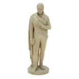 A plaster sculpture of Sir Walter Scott,