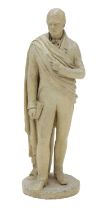A plaster sculpture of Sir Walter Scott,