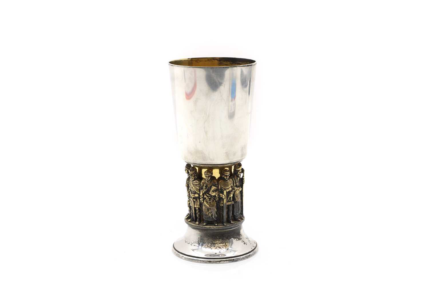 A silver Winchester Cathedral commemorative goblet,