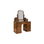 A Victorian pitch pine dressing table