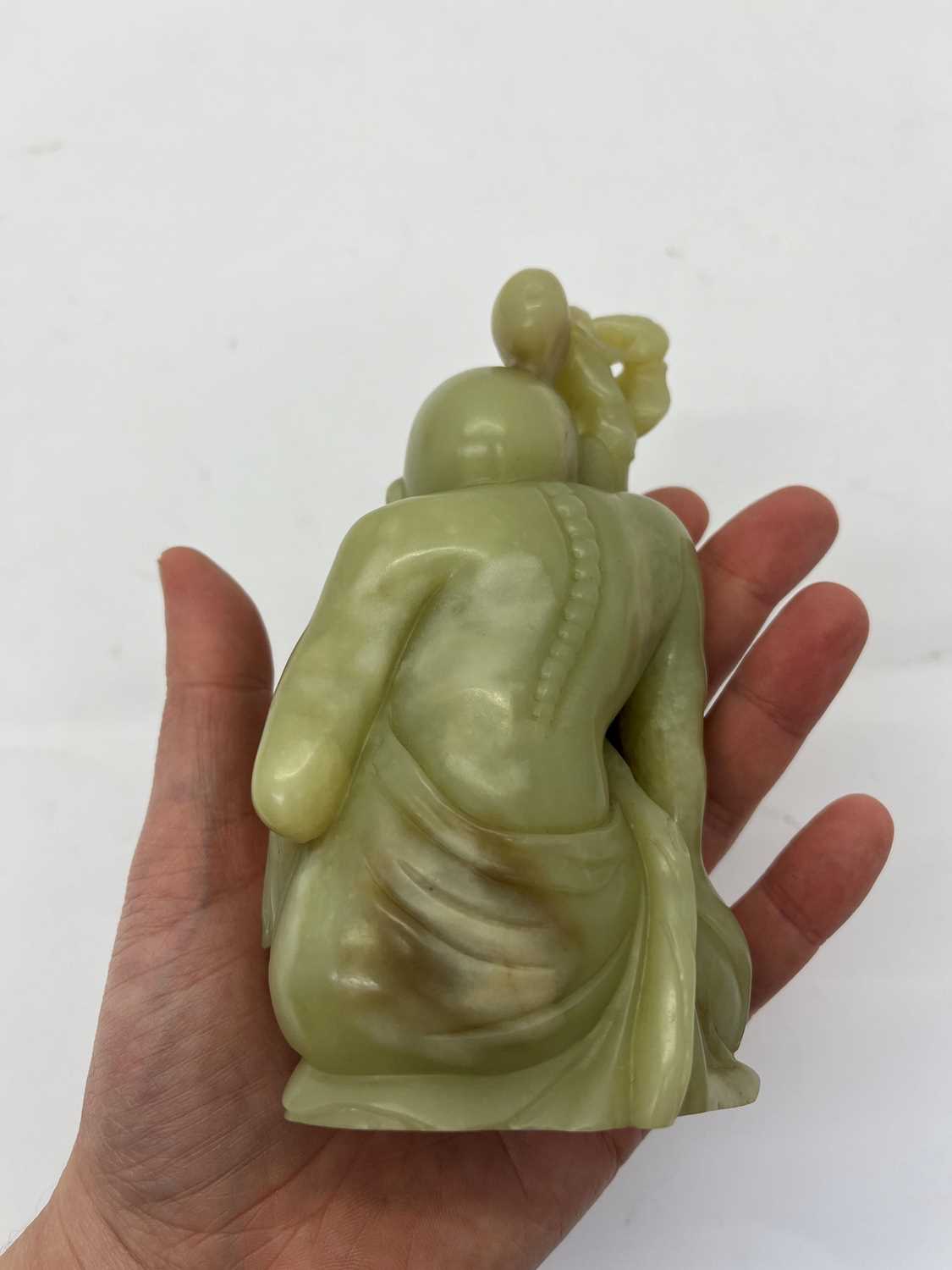 Two Chinese jade figures, - Image 14 of 17