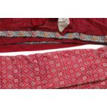 A group of vintage sarees